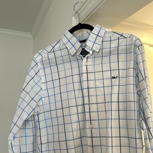 Vineyard Vines.Slim Fit Whale Shirt. Blue check. Like New.